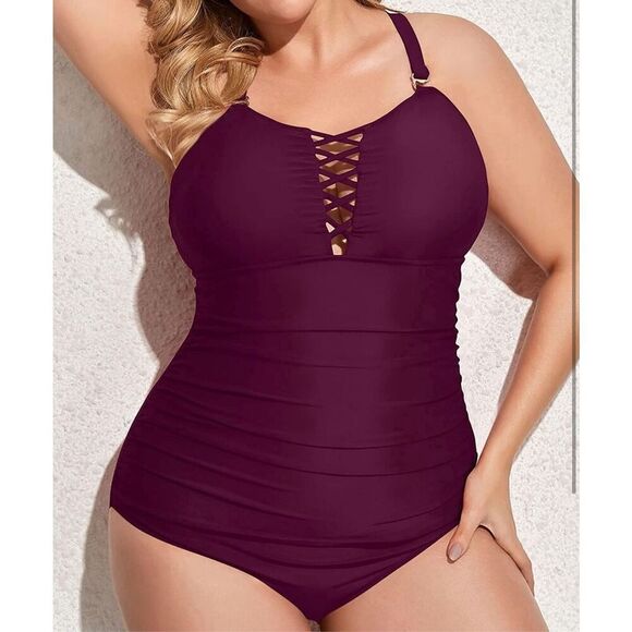 Younique Other - Yonique Women Plus Size One Piece Swimsuits Tummy Control Bathing Suits Vintage